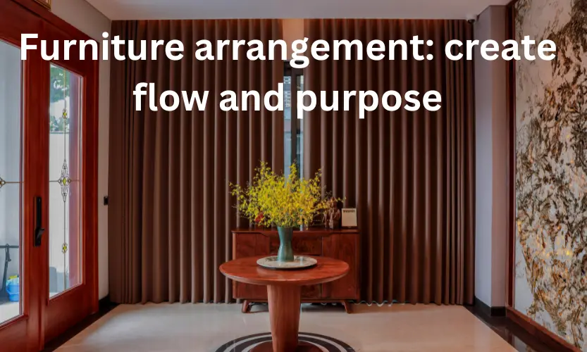 furniture arrangement: create flow and purpose