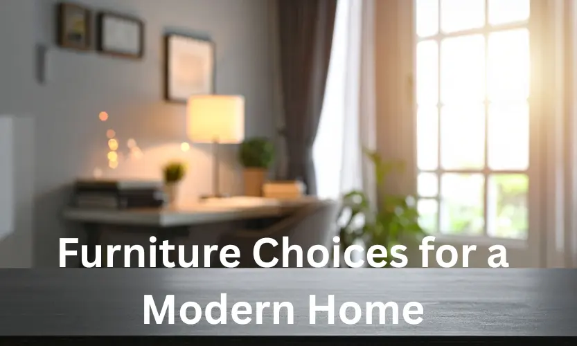 furniture choices for a modern home