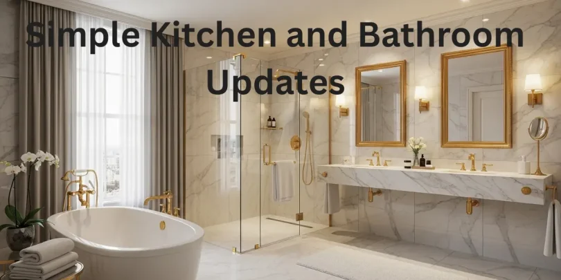 simple kitchen and bathroom updates